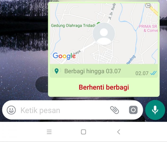 Cara Mudah Share Lokasi Saat Ini Di Whatsapp
